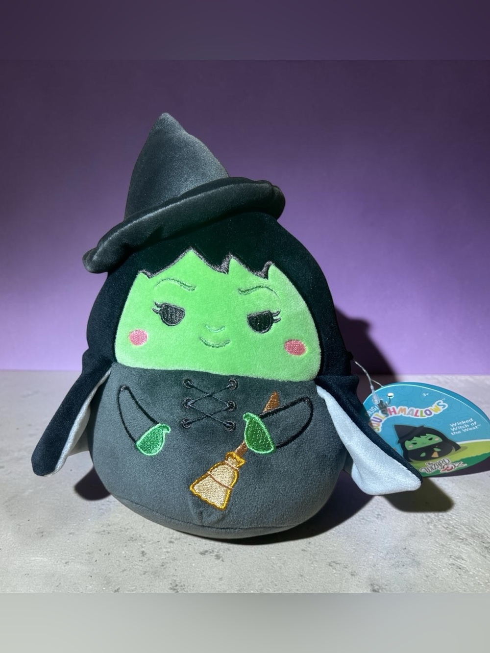 NEW with tags Squishmallows Green Witch Plush - Wizard of Oz